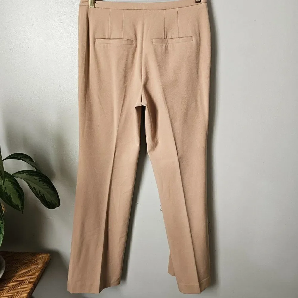EUC LIKE NEW CHICO'S TAN STRAIGHT SOFT PANTS SIZE 0 / WOMENS SMALL